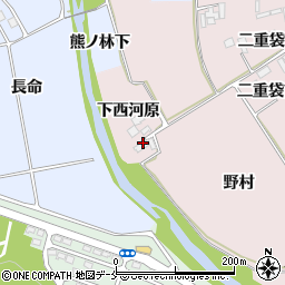 宮城県仙台市泉区野村下西河原周辺の地図
