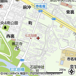 宮城県仙台市泉区市名坂町82周辺の地図