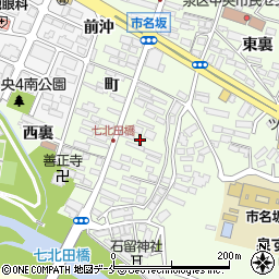 宮城県仙台市泉区市名坂町82周辺の地図