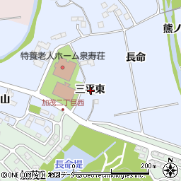宮城県仙台市泉区上谷刈三平東周辺の地図