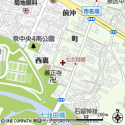 宮城県仙台市泉区市名坂町9周辺の地図