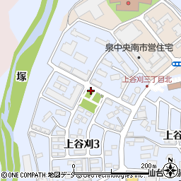 上谷刈仮屋敷公園トイレ周辺の地図
