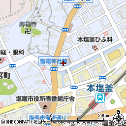 システムパーク本塩釜駅前駐車場周辺の地図
