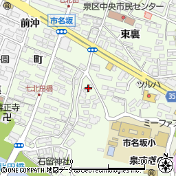 宮城県仙台市泉区市名坂石止12周辺の地図