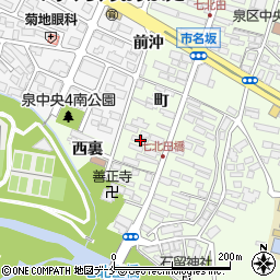 宮城県仙台市泉区市名坂町13周辺の地図