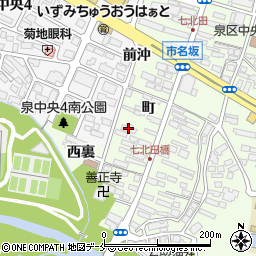 宮城県仙台市泉区市名坂町15周辺の地図