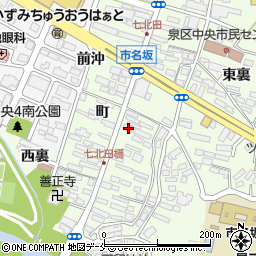 宮城県仙台市泉区市名坂町74周辺の地図