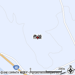 宮城県仙台市青葉区作並周辺の地図