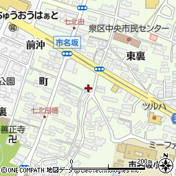 宮城県仙台市泉区市名坂町70-1周辺の地図