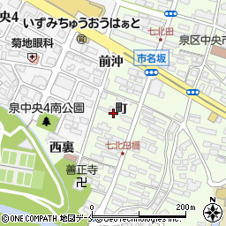 宮城県仙台市泉区市名坂町19周辺の地図