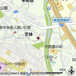 宮城県仙台市泉区市名坂周辺の地図