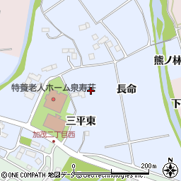 宮城県仙台市泉区上谷刈長命周辺の地図