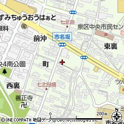 宮城県仙台市泉区市名坂町70周辺の地図