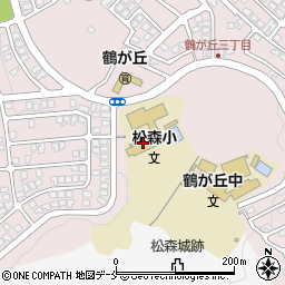 仙台市立松森小学校周辺の地図