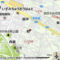 宮城県仙台市泉区市名坂町23周辺の地図