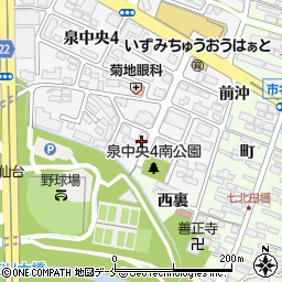 ライオンズマンション七北田公園周辺の地図