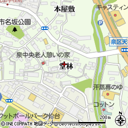 宮城県仙台市泉区市名坂堂林周辺の地図