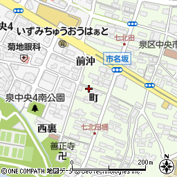 宮城県仙台市泉区市名坂町22周辺の地図