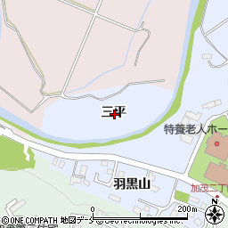 宮城県仙台市泉区上谷刈三平周辺の地図