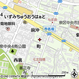 宮城県仙台市泉区市名坂町25周辺の地図