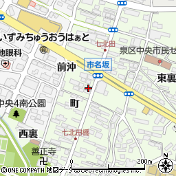 宮城県仙台市泉区市名坂町26-2周辺の地図