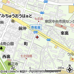 宮城県仙台市泉区市名坂町68-2周辺の地図