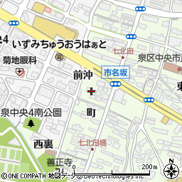 宮城県仙台市泉区市名坂町26-1周辺の地図