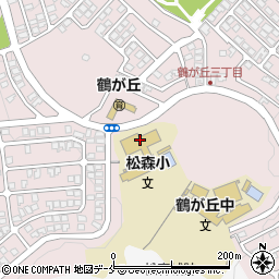 仙台市立松森小学校周辺の地図