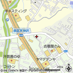 宮城県仙台市泉区市名坂山岸周辺の地図