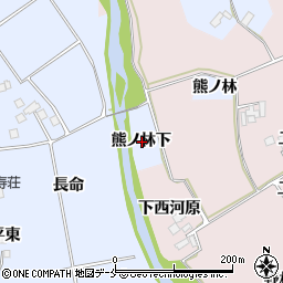 宮城県仙台市泉区上谷刈熊ノ林下周辺の地図