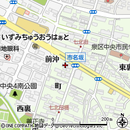 宮城県仙台市泉区市名坂町29周辺の地図