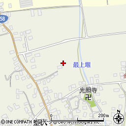 山形県東村山郡中山町金沢周辺の地図