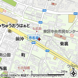 宮城県仙台市泉区市名坂町62周辺の地図