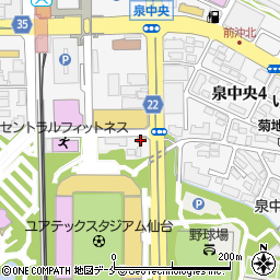 すき家仙台泉中央店周辺の地図