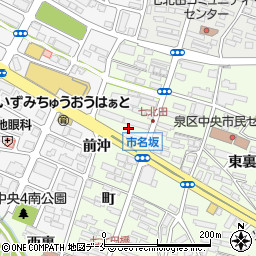 宮城県仙台市泉区市名坂町34周辺の地図