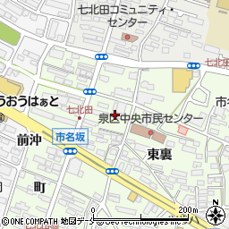 宮城県仙台市泉区市名坂町54周辺の地図