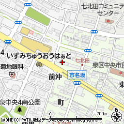 宮城県仙台市泉区市名坂町35周辺の地図
