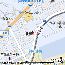 すき家塩竈北浜店周辺の地図