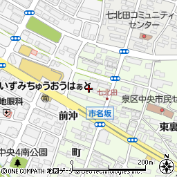 宮城県仙台市泉区市名坂町36周辺の地図