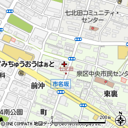 宮城県仙台市泉区市名坂町38周辺の地図