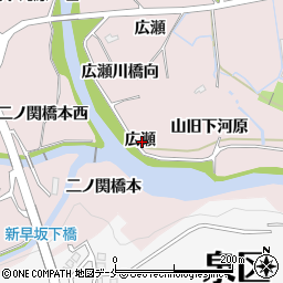 宮城県仙台市泉区実沢広瀬周辺の地図
