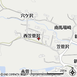 宮城県利府町（宮城郡）菅谷（西笠菅沢）周辺の地図