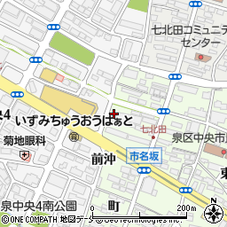 宮城県仙台市泉区市名坂町37周辺の地図