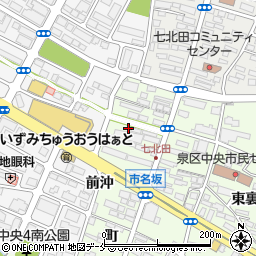 宮城県仙台市泉区市名坂町39周辺の地図