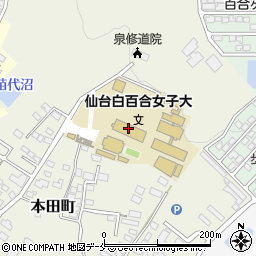 仙台白百合女子大学周辺の地図