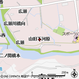 宮城県仙台市泉区実沢山旧下河原周辺の地図