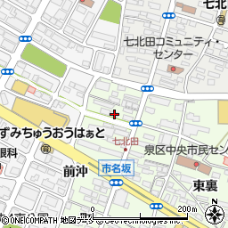 宮城県仙台市泉区市名坂町42周辺の地図
