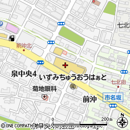 ヴィクトリアゴルフ仙台泉中央店周辺の地図