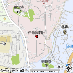 伊勢神明社周辺の地図