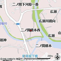 宮城県仙台市泉区実沢二ノ関橋本西周辺の地図